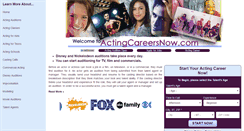 Desktop Screenshot of actingcareersnow.com